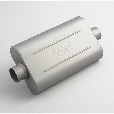 Edelbrock ED55721 Sdt Series Muffler 2 1/2" Universal Fit