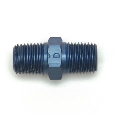 Edelbrock ED76566 Male Straight Pipe Nipple Blue Universal Fit