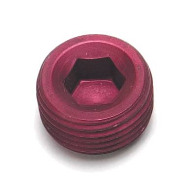 Edelbrock ED76565 Allen Socket Pipe Plug Red Universal Fit