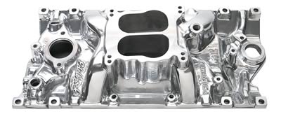 Edelbrock ED21161 Performer Vortec Manifold SB Chev 262-400 V8 Polished