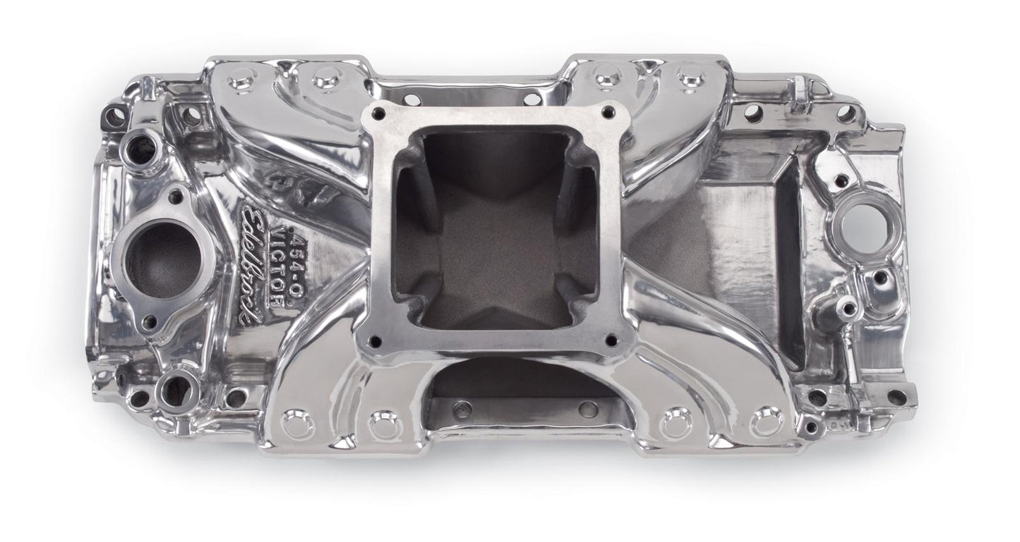 Edelbrock ED29091 Victor 454-O Manifold BB Chev 396-502 V8 Polished