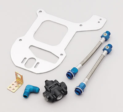Edelbrock ED8195 Fuel Pressure Regulator Kit Holley Std Flange Dual Feed