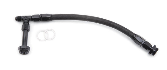 Edelbrock ED8106 Dual Feed Fuel Line Kit Black Anodized