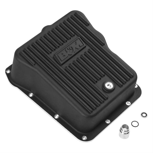 B&M BM71390 Cast Deep Pan, (Allison) Black