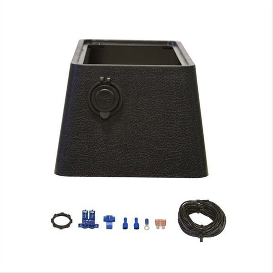 B&M BM81165 Blk Plastic Cvr Skirt w/Usb