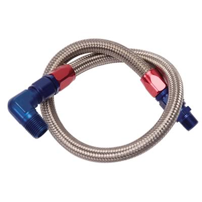 Edelbrock ED8127 27" Braided Fuel Line Kit suit BB Applications