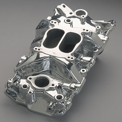 Edelbrock ED37011 Performer Manifold SB Chev V8 Egr Polished