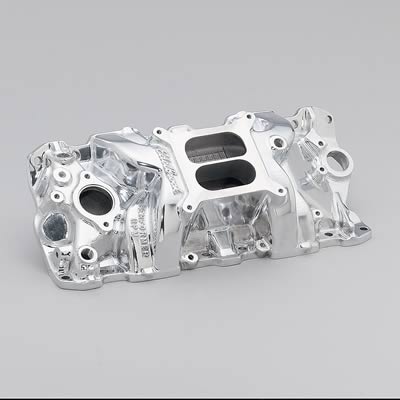 Edelbrock ED71011 Performer Rpm Manifold SB Chev 262-400 V8 Polished