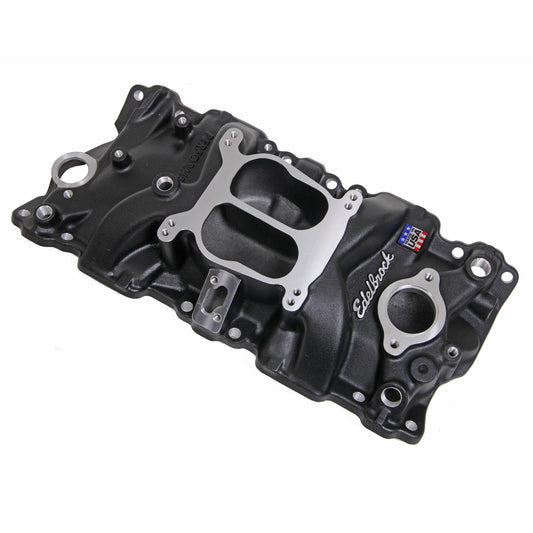 Edelbrock ED21043 Performer Manifold SB Chev 262-400 V8 Black