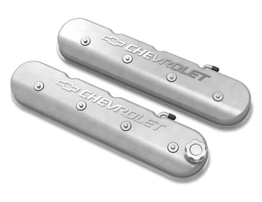 Holley HO241-400 Tall Ls Bowtie Valve Covers Natural Finish