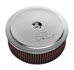 Holley HO120-223 14" X 4" Air Cleaner Kit Incl Polished Finish