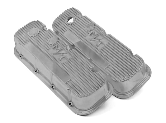 Holley HO241-87 M/T Valve Covers Natural Finish Chev BB V8