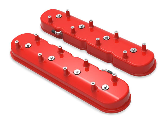 Holley HO241-98 Tall Ls Valve Covers Dry Sump Apps Red