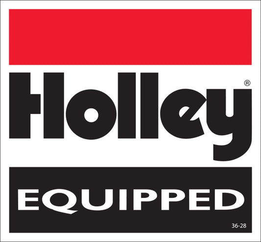 Holley HO36-28 Decal- Holley Equipped ~Decal- Holley Equipped
