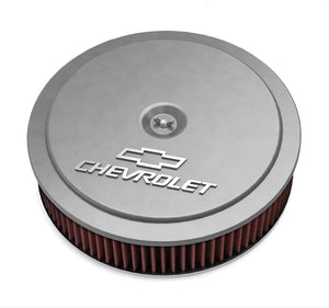 Holley HO120-218 14" X 3" Air Cleaner Kit Incl Natural Finish