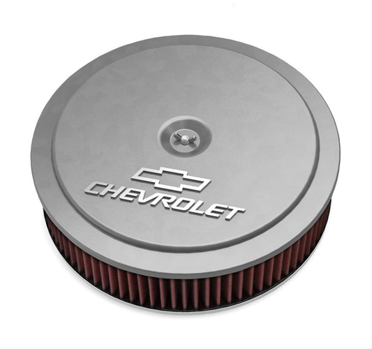 Holley HO120-218 14" X 3" Air Cleaner Kit Incl Natural Finish