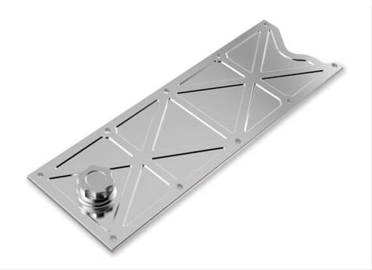 Holley HO241-368 LS1 Valley Cover Trussed Polished w/ Oil Fill