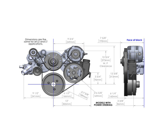 Holley HO20-181 Comp Mid Mount Accessory System