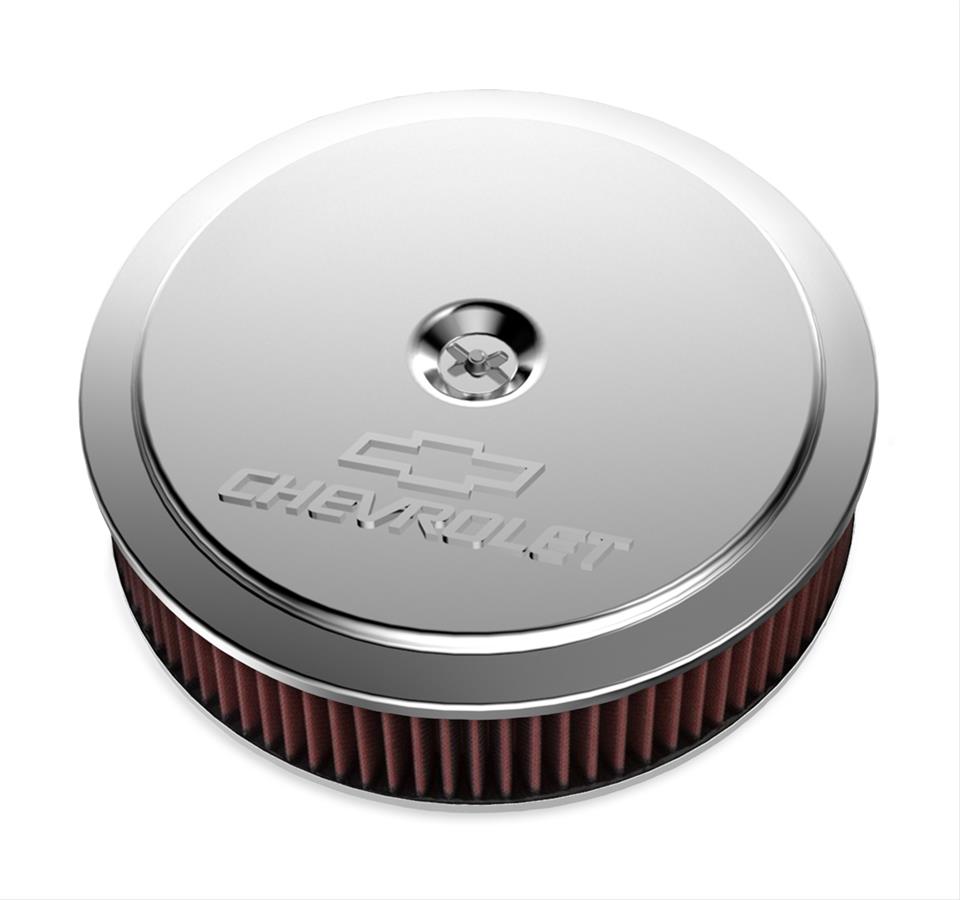 Holley HO120-222 14" X 3" Air Cleaner Kit Incl Polished Finish