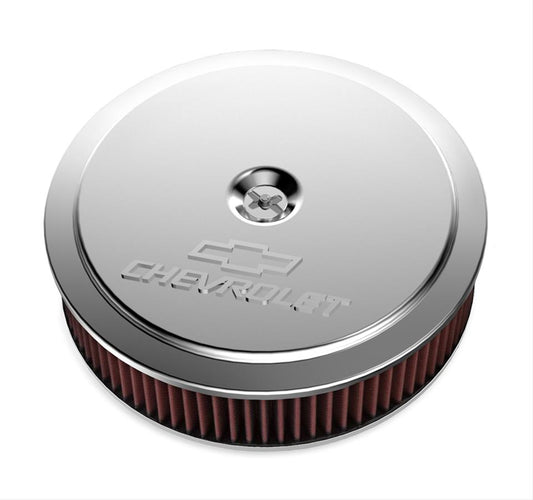 Holley HO120-222 14" X 3" Air Cleaner Kit Incl Polished Finish