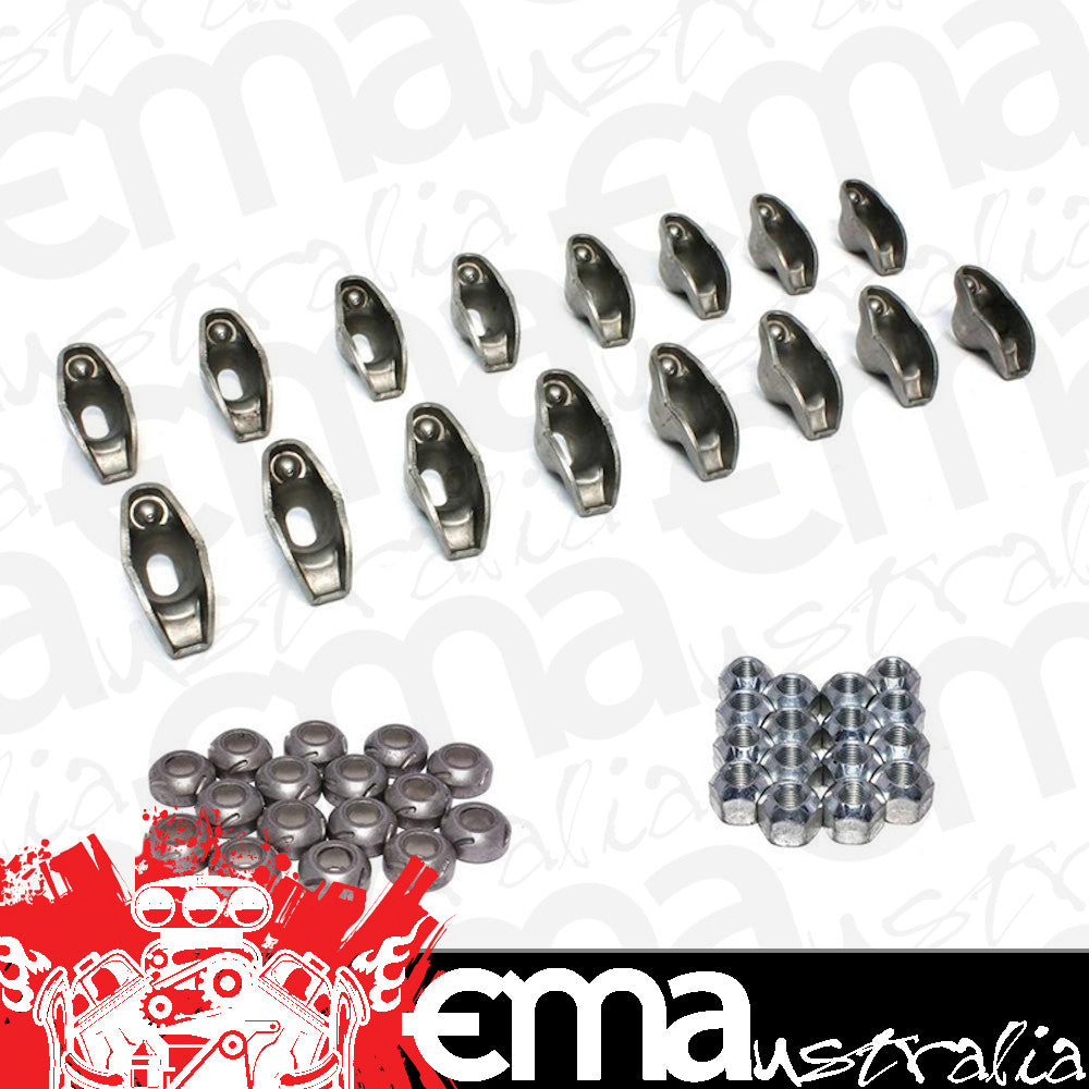 High Energy steel Roacker Arms (Suit SB Chev w/ 3/8" Stud, 1.5 Ratio, Long Slot) (CO1212-16)