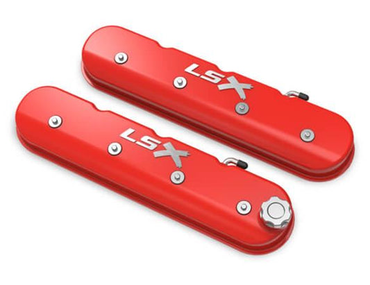 Holley HO241-409 Tall Ls LSX Valve Covers Red