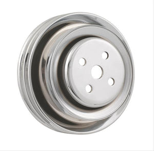 Mr Gasket MG8829 Pulley W/P Dbl Ford SB Ca Smog Chr
