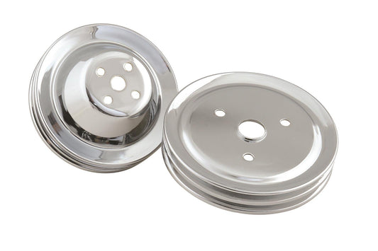Mr Gasket MG4961 Chrome Pulley Set Sb Chev