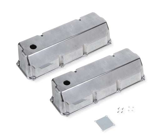 Mr Gasket MG6890G Cast Alum Valve Covers Polshd Tall Ford 351C/351M/400M V8