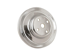 Mr Gasket MG4967 Chrome W/P Pulley-Double Groove