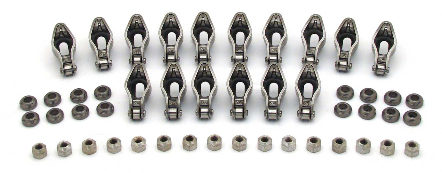 Comp Cams CC1417-16 Chev SB Roller Tip Rocker Arms 3/8" 1.52 Ratio Self Aligning