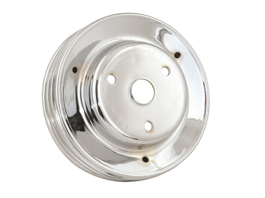 Mr Gasket MG4978 Chrome Crnk Pulley-Tripl Grv