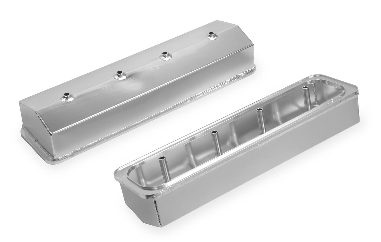 Mr Gasket MG6812G Fabricated Alum Valve Covers Center Bolt Chev SB 305-350