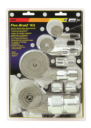 Mr Gasket MG8092 Braided Hose Sleeve Kit-Silv