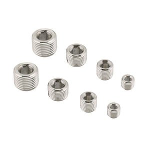 Mr Gasket MG6352G Chrome Pipe Plug Set 8 Pc