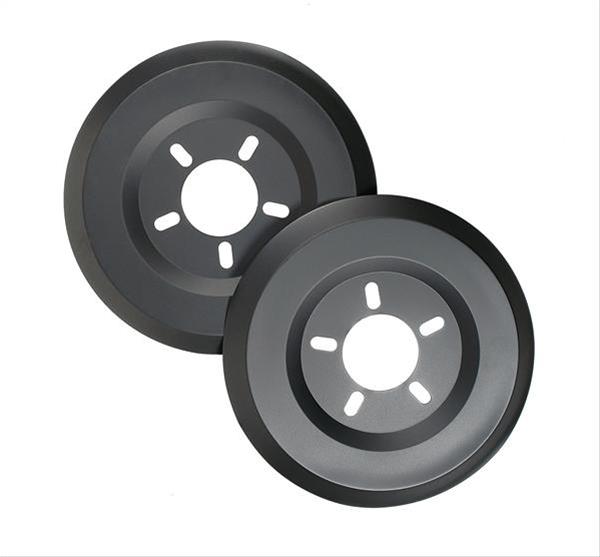 Mr Gasket MG6904 Brake Dust Shields Aluminium Black 14 In. Diameter Wheel 5 X 4.00/4.25/4.50 In. Bolt Patterns Pair