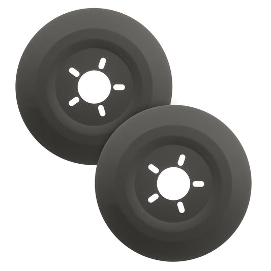 Mr Gasket MG6906 Brake Dust Shields, Aluminum, Black, 16 In. Diameter Wheel, 5 X 4.50/4.75/5.00 In. Bolt Patterns, Pair