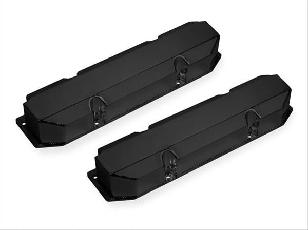 Mr Gasket MG6863BG Fabricated Alum Valve Covers Blk Mopar Bb 383-440 Short Blt