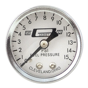 Mr Gasket MG1561 Fuel Press Gauge 0-15 Psi