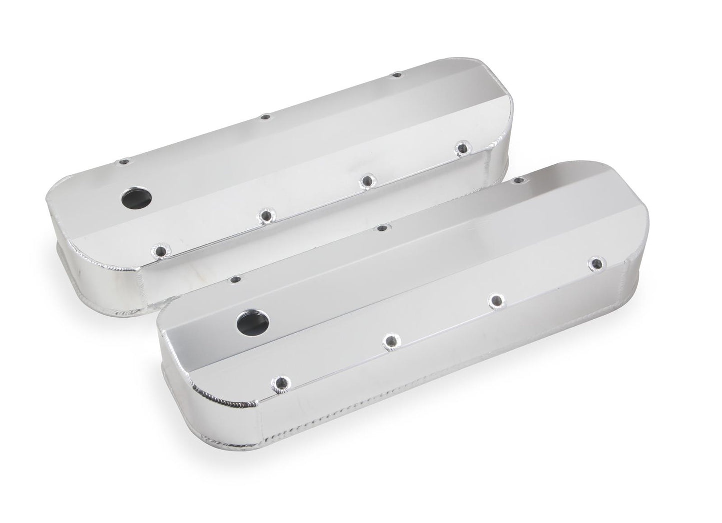 Mr Gasket MG6830G Fabricated Alum Valve Covers Natural Chev BB 396-454 Thick Rail