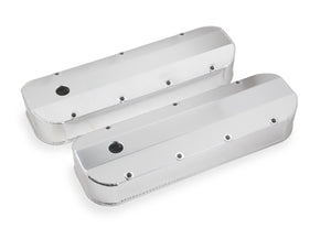 Mr Gasket MG6830G Fabricated Alum Valve Covers Natural Chev BB 396-454 Thick Rail