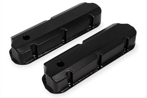 Mr Gasket MG6843BG Fabricated Alum Valve Covers Tall Black Ford SB289-351W W/Hole