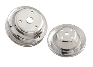 Mr Gasket MG4962 Chrome Pulley Set Sb Chev
