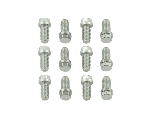 Mr Gasket MG5025 Chrome Header Bolts-3/8X16X3/4