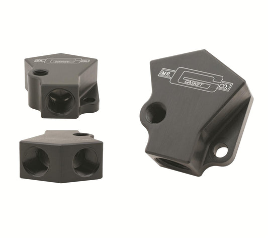 Mr Gasket MG2961BL Y-Fuel Block Kit Black