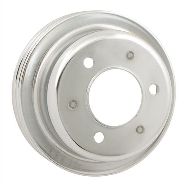 Mr Gasket MG8830MRG Pulley Crnk Double Groove Ford SB Chrome