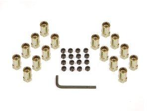 Mr Gasket MG920G Rocker Arm Nuts 3/8 Gold