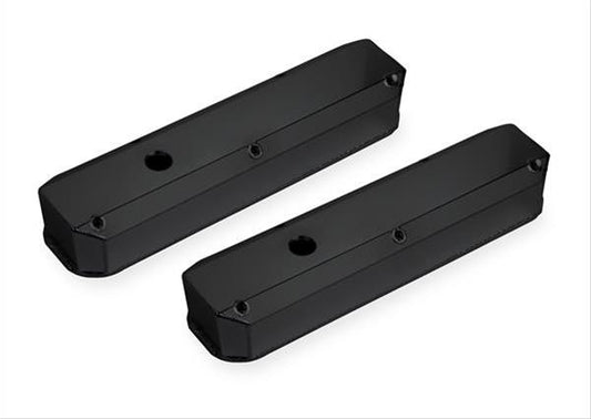 Mr Gasket MG6861BG Fabricated Alum Valve Covers Black Mopar Sb 273-360 V8