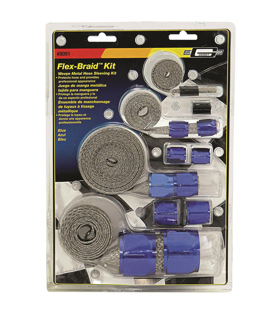 Mr Gasket MG8091 Braided Hose Sleeve Kit-Blu