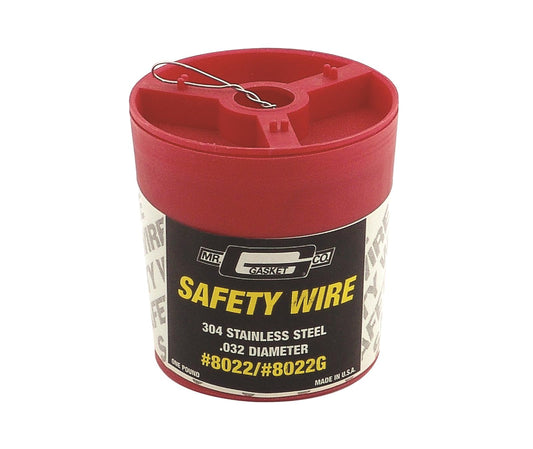 Mr Gasket MG8022G Ss Safety Wire 1Lb Can .032 Dia Universal